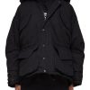 Men BALENCIAGA Coats | Long Sleeve Zip Front Detachable Pillow Cotton Travel Parka