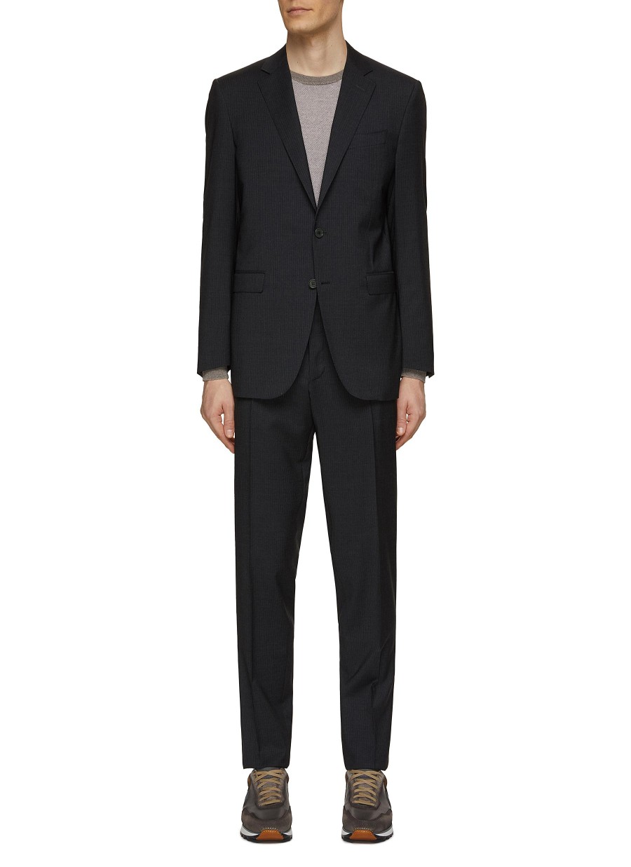 Men CANALI Suits | Pinstripe Single Breasted Notch Lapel Suit