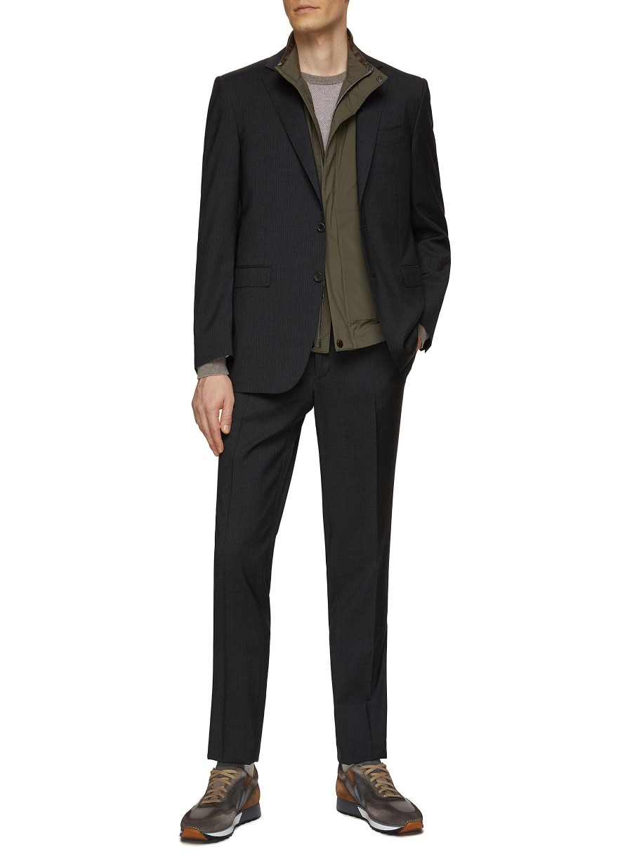 Men CANALI Suits | Pinstripe Single Breasted Notch Lapel Suit