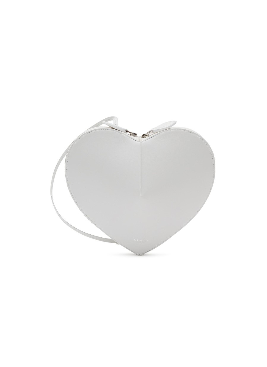 Women ALAÏA Crossbody | Le Coeur' Heart Shaped Calfskin Leather Crossbody Bag