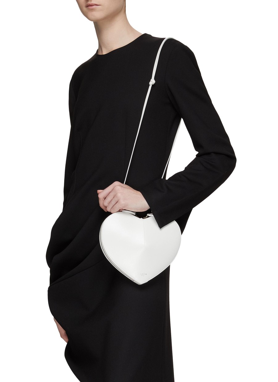 Women ALAÏA Crossbody | Le Coeur' Heart Shaped Calfskin Leather Crossbody Bag