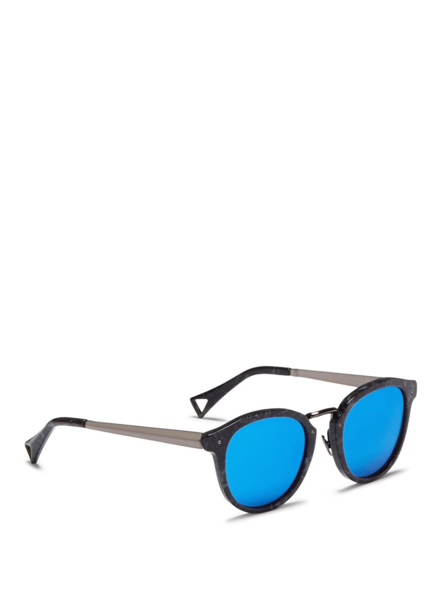 Men HAZE COLLECTION Eyewear | Edge' Marble Effect Mirror Sunglasses