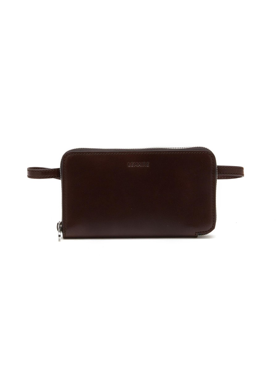 Women LEMAIRE Small Leather Goods | Continental Wallet With Strap