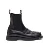 Men HEREU Boots | Alda' Woven Toebox Leather Chelsea Boots