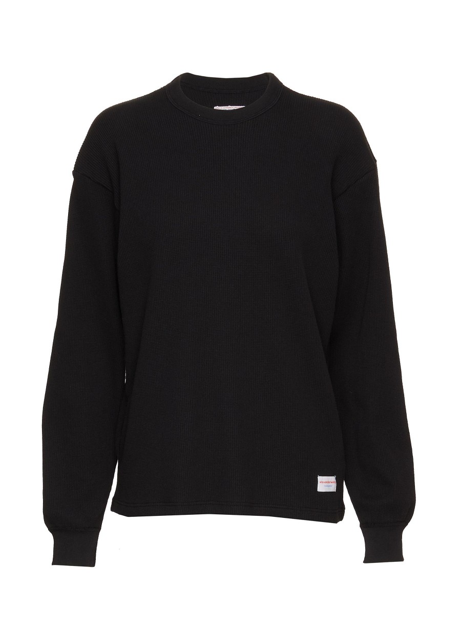 Women ALEXANDER WANG Tops | Waffle Long Sleeve Top