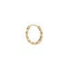 Women MÉTIER BY TOMFOOLERY Fashion Jewellery | 9K Gold Twist Clicker Single Hoop Earring