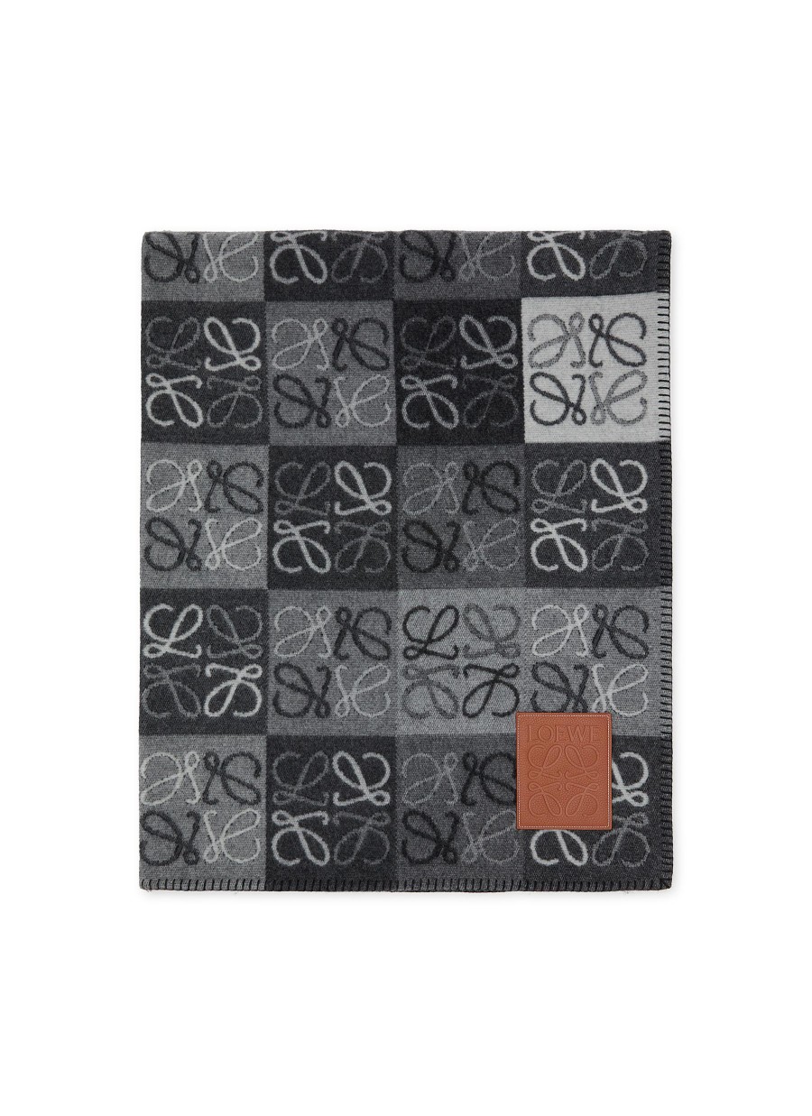 Men LOEWE Scarves | Wool Blend Anagram Scarf