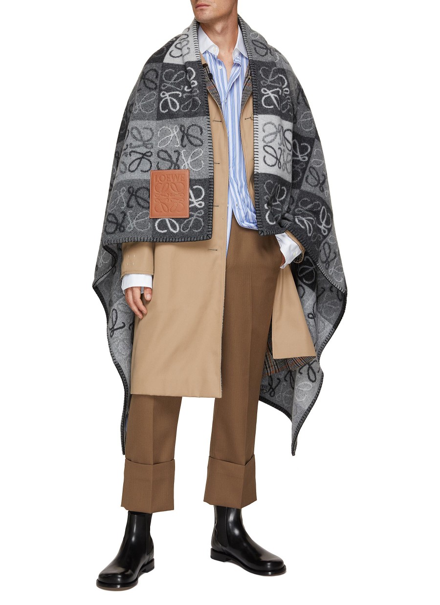 Men LOEWE Scarves | Wool Blend Anagram Scarf