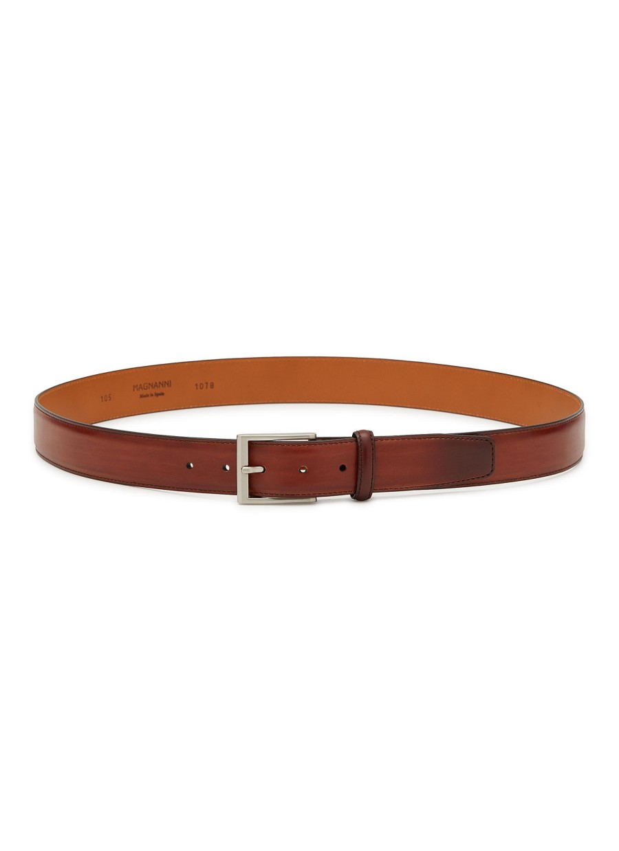 Men MAGNANNI Belts | Arcade' Medium Leather Belt