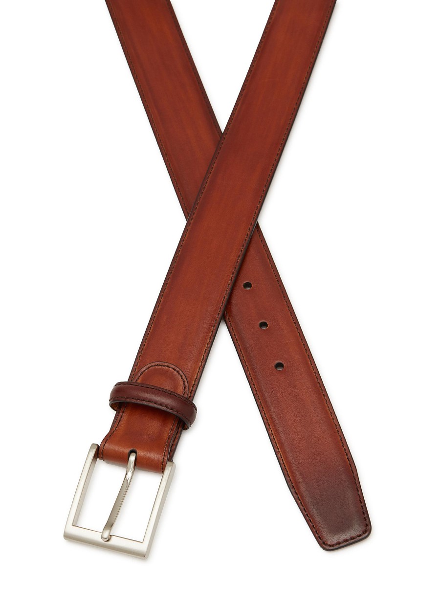 Men MAGNANNI Belts | Arcade' Medium Leather Belt