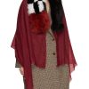 Women VINTAGE SHADES Scarves & Wraps | Fur Collar Cashmere Stole