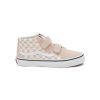 Women VANS Shoes | Checkerboard Velcro Kids High Top Sneakers