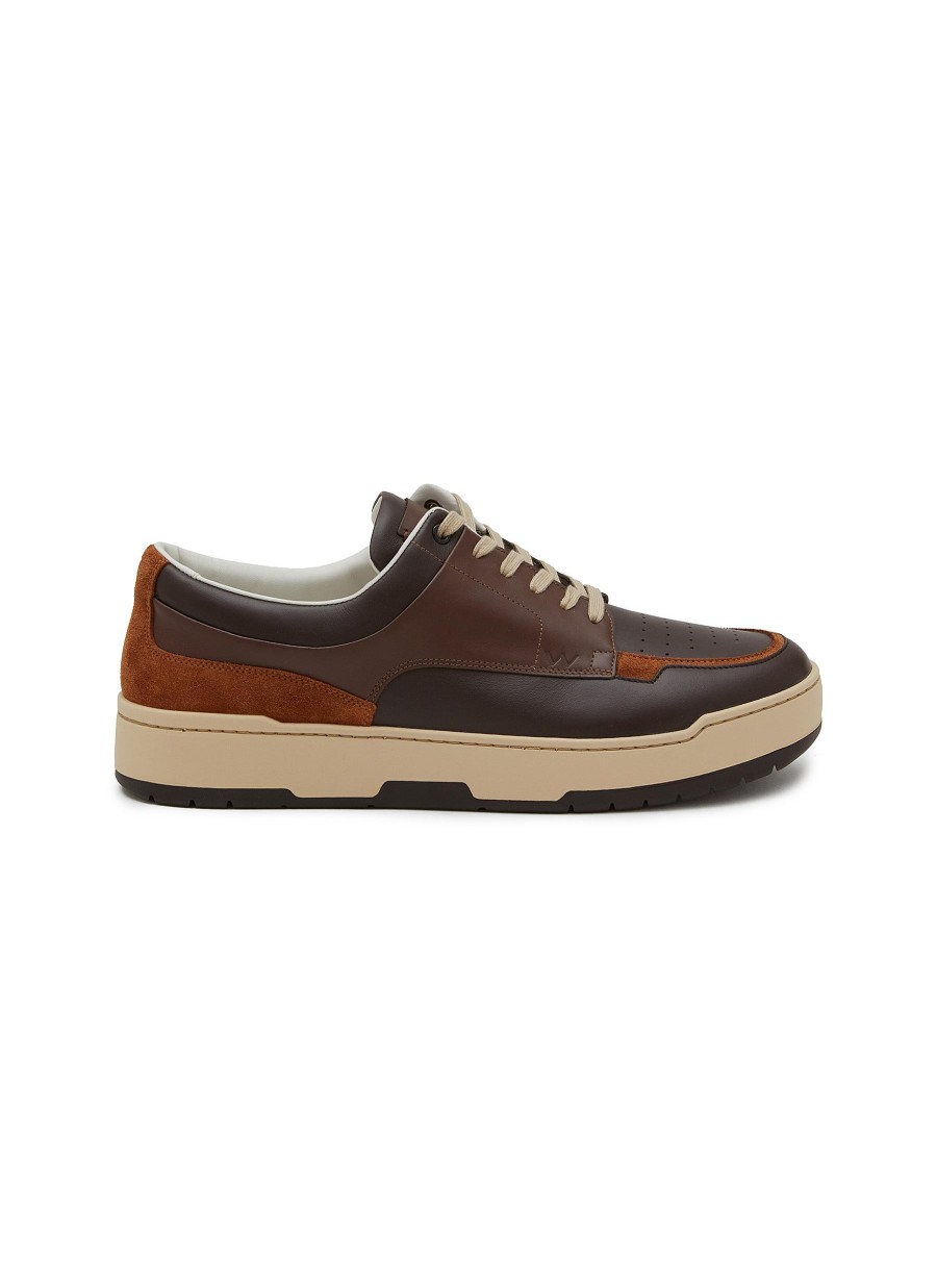 Men J.M. WESTON Flats | On Top Lace Up Sneakers