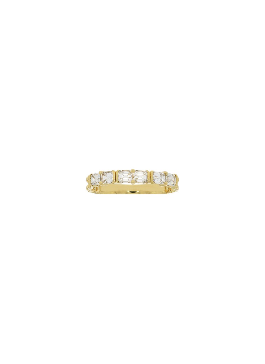 Women LC COLLECTION JEWELLERY Fine Jewellery | 18K Gold Diamond Ring — Size Us 6.5