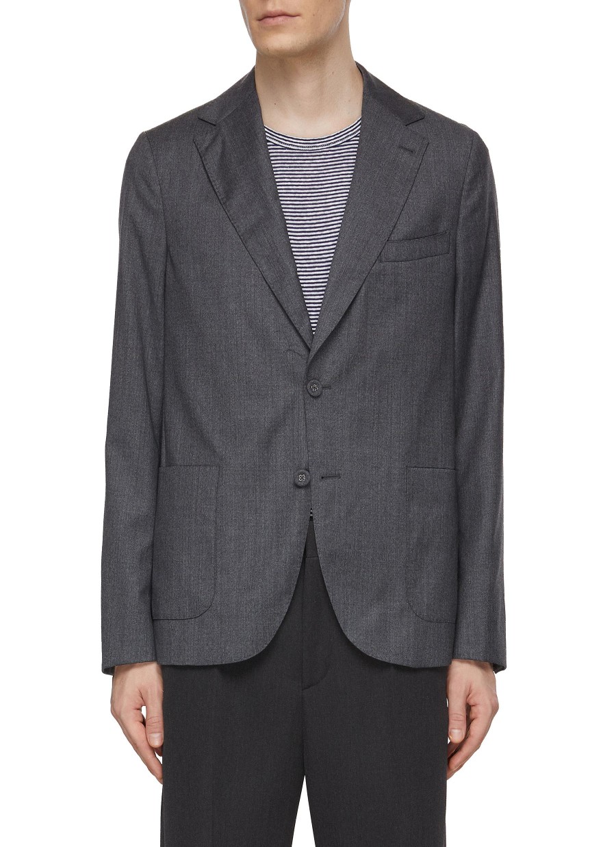 Men OFFICINE GENERALE Suits | Arthus Single Breasted Notch Lapel Blazer