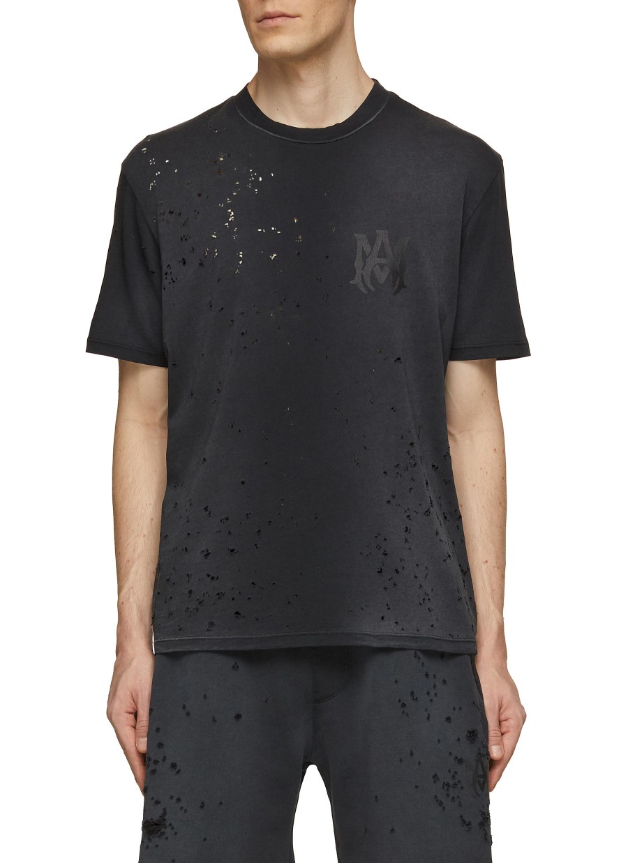 Men AMIRI T-Shirts | Shotgun Distressed T-Shirt