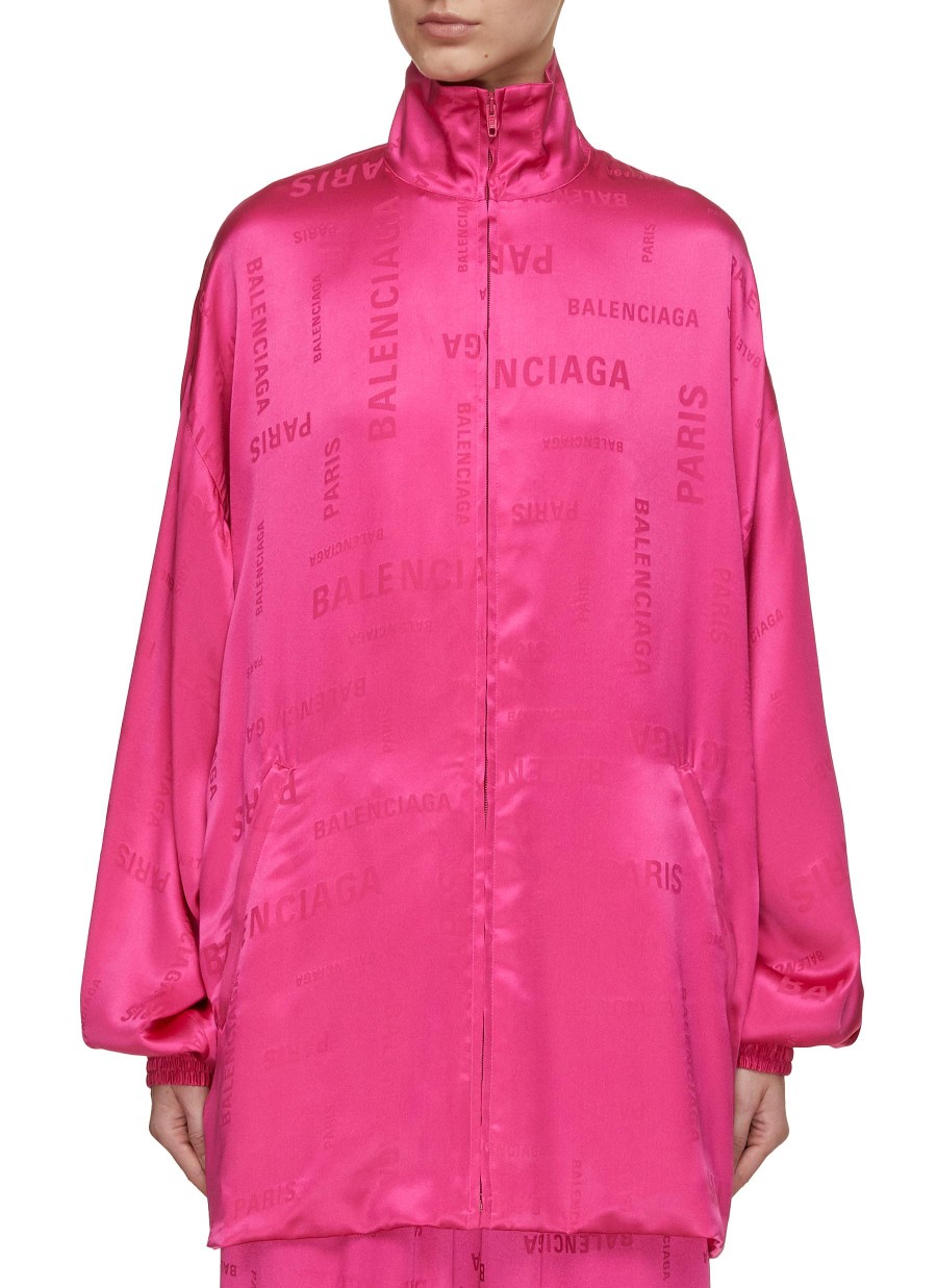 Women BALENCIAGA Jackets | Logo Jacquard Tracksuit Jacket