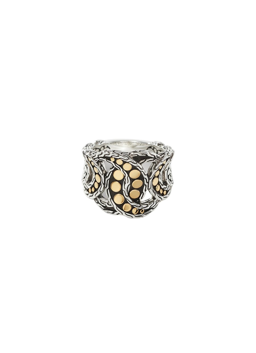 Women JOHN HARDY Fine Jewellery | Dot 18K Gold Sterling Silver Ring — Size 7