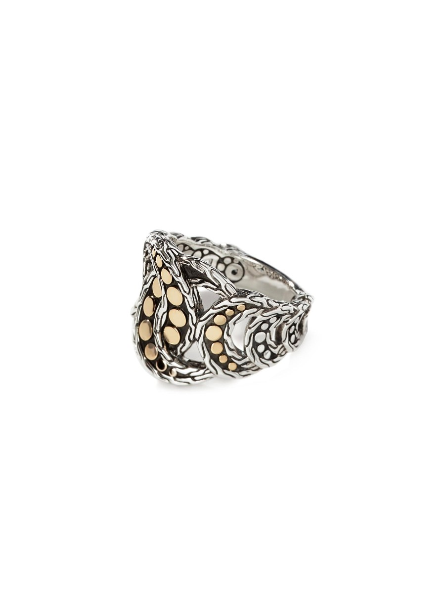 Women JOHN HARDY Fine Jewellery | Dot 18K Gold Sterling Silver Ring — Size 7