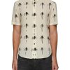 Men SAINT LAURENT Shirts | Allover Palm Tree Print Shirt