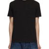 Men VALENTINO T-Shirts | V-Detail Pocket Crewneck T-Shirt