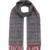 Men JOHNSTONS OF ELGIN Scarves | Traditional Chequered Reversible Cashmere Scarf