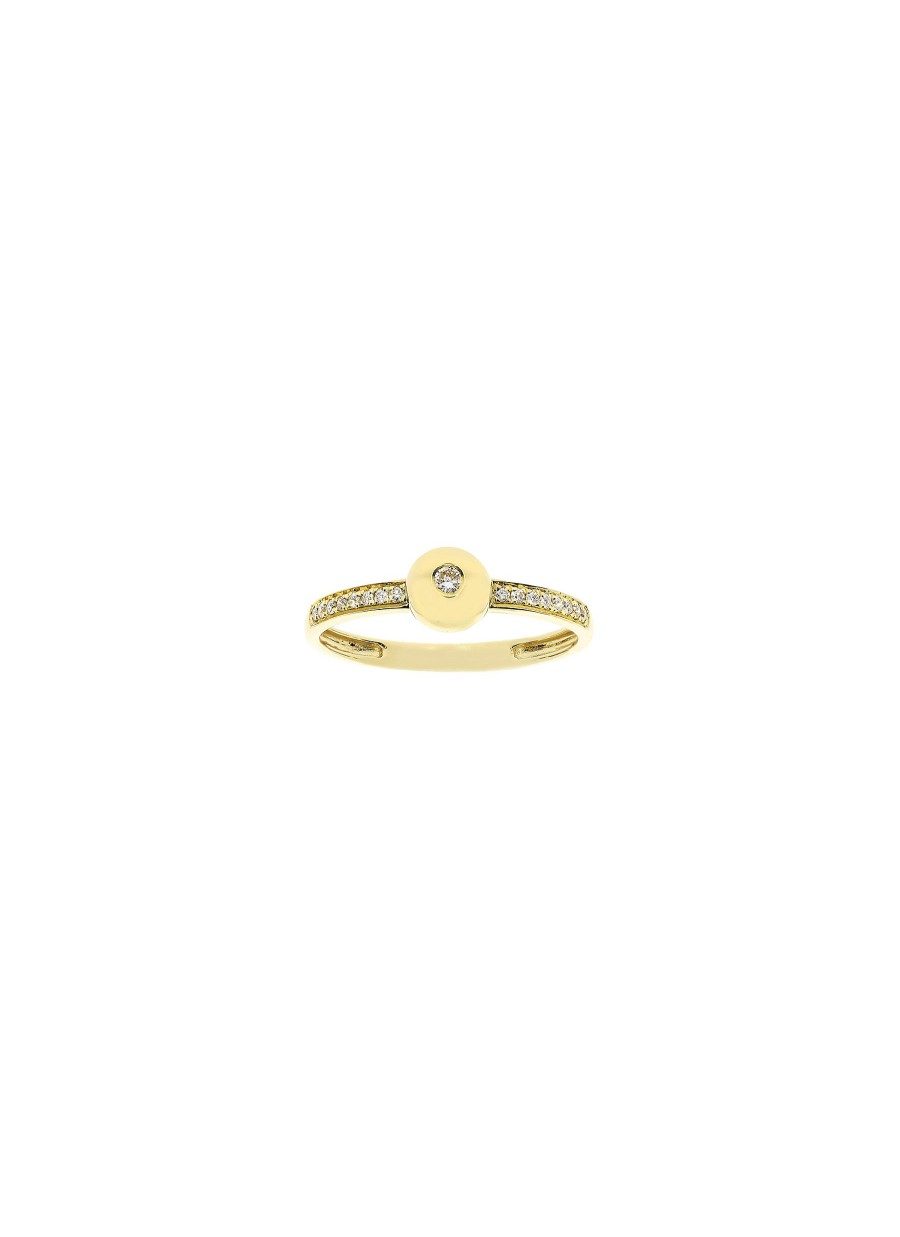 Women LC COLLECTION JEWELLERY Fine Jewellery | 18K Gold Diamond Ring — Size Us 6.5