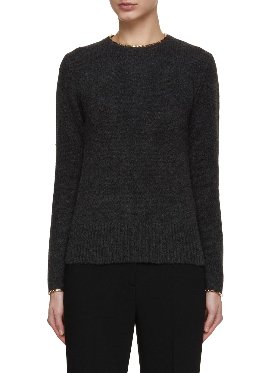 Women TOTEME Knitwear | Chain Trim Knit Top