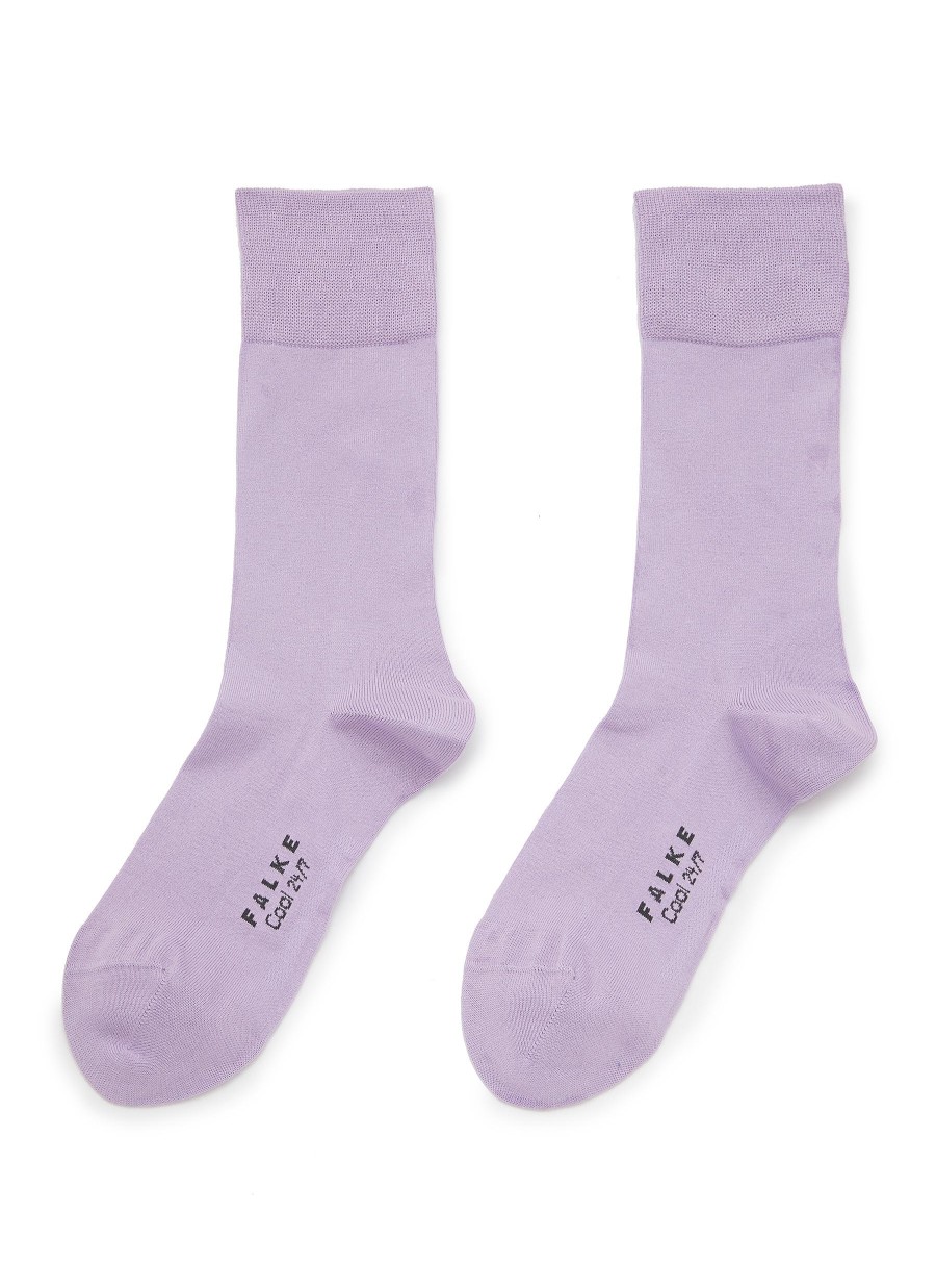 Men FALKE Socks | Fine Shadow' Cotton Blend Short Socks