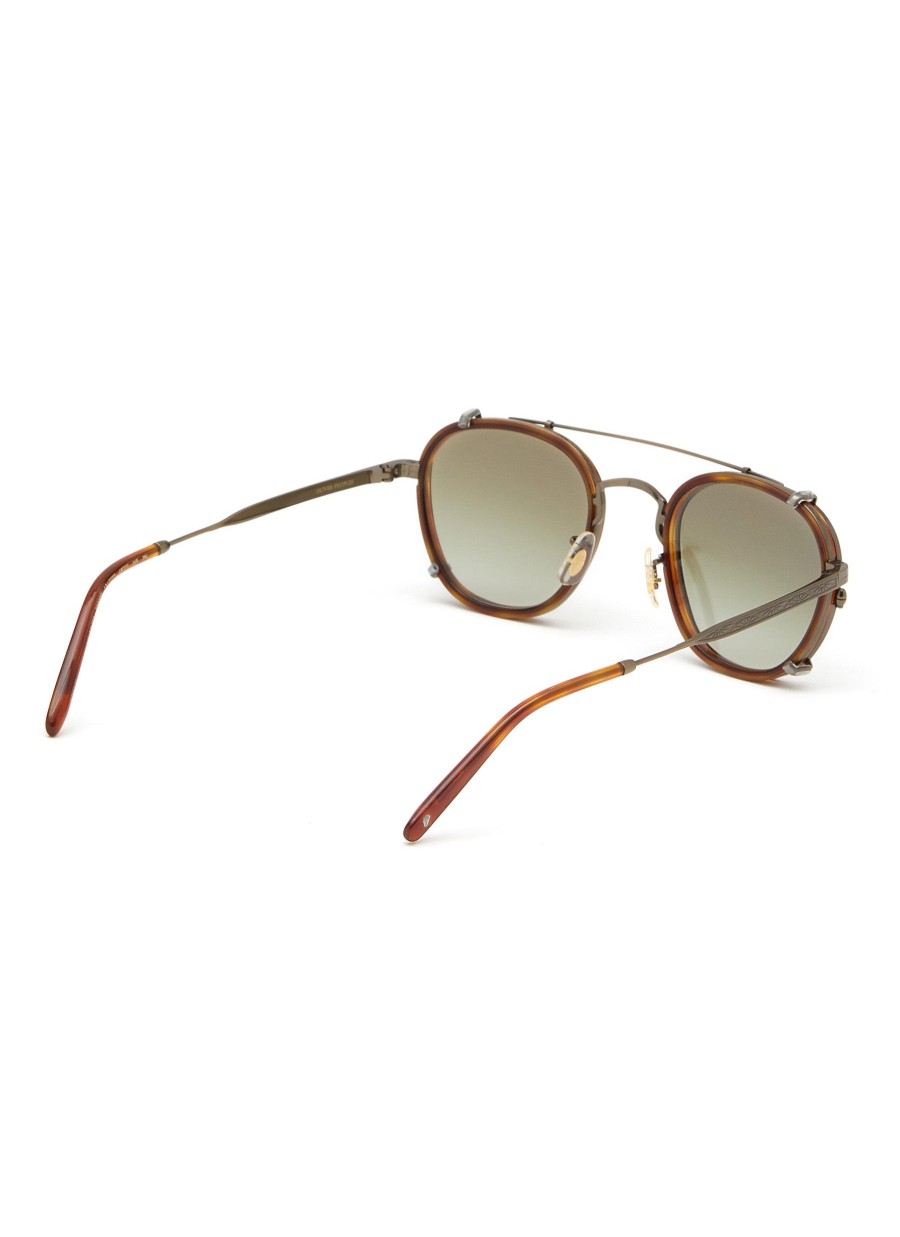 Men OLIVER PEOPLES ACCESSORIES Eyewear | Pillow Metal Round Sunglasses