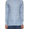 Men ISAIA Shirts | Basket Weave Print Shirt