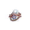 Women MING SONG HAUTE JOAILLERIE Fine Jewellery | Galaxy Selva 14K Gold Diamond Sapphire Ruby Pearl Ring