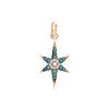 Women STORROW JEWELRY Fine Jewellery | Stella 14K Gold Diamond Turquoise Star Charm