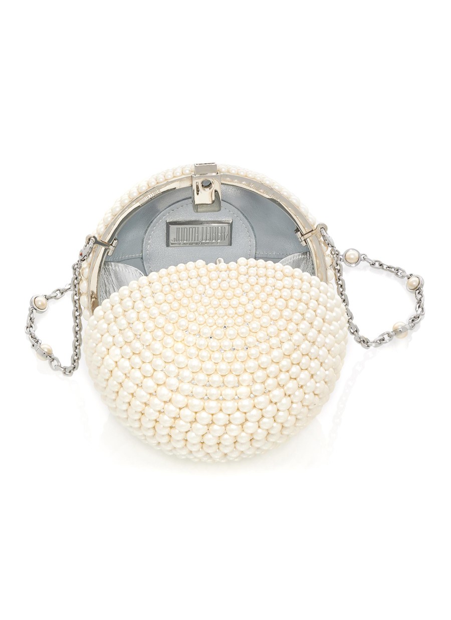 Women JUDITH LEIBER Clutch Bags | Pearl Embellished Spherical Clutch