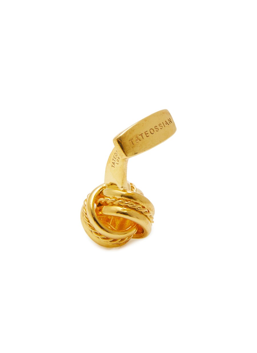 Men TATEOSSIAN Cufflinks | Gold Plated Sterling Silver Twisted Rope Cufflinks