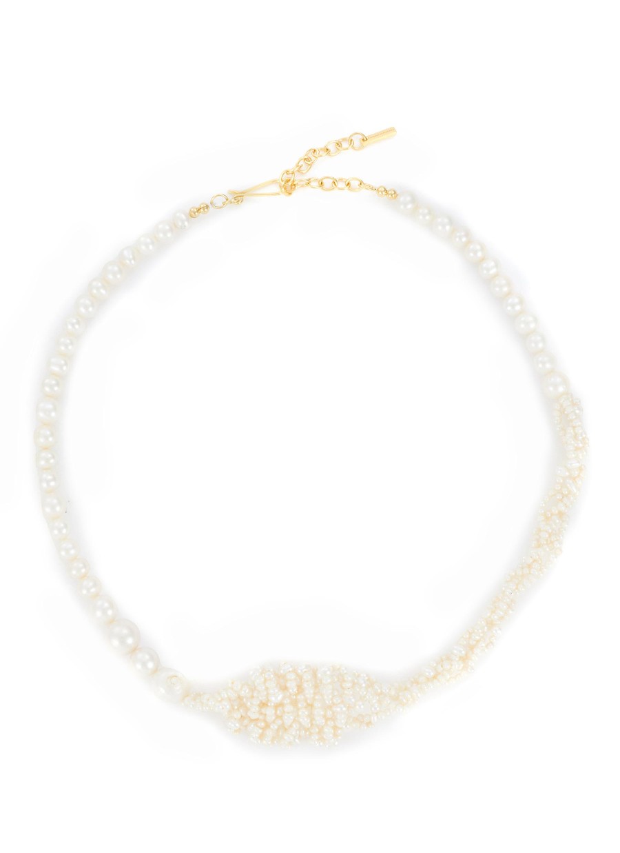 Women COMPLETEDWORKS Fashion Jewellery | Freshwater Pearl 18Ct Gold Plated Vermeil Necklace