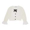 Women SELF-PORTRAIT Clothing | Kids Lace Bib Knit Cardigan