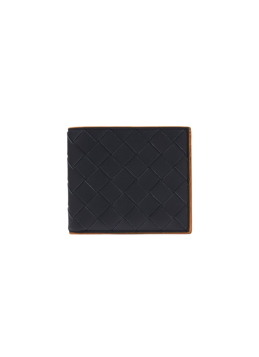 Men BOTTEGA VENETA Small Leather Goods | Intrecciato Leather Bi-Fold Wallet