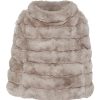 Women FABIO GAVAZZI Scarves & Wraps | Collared Chinchilla Fur Cape