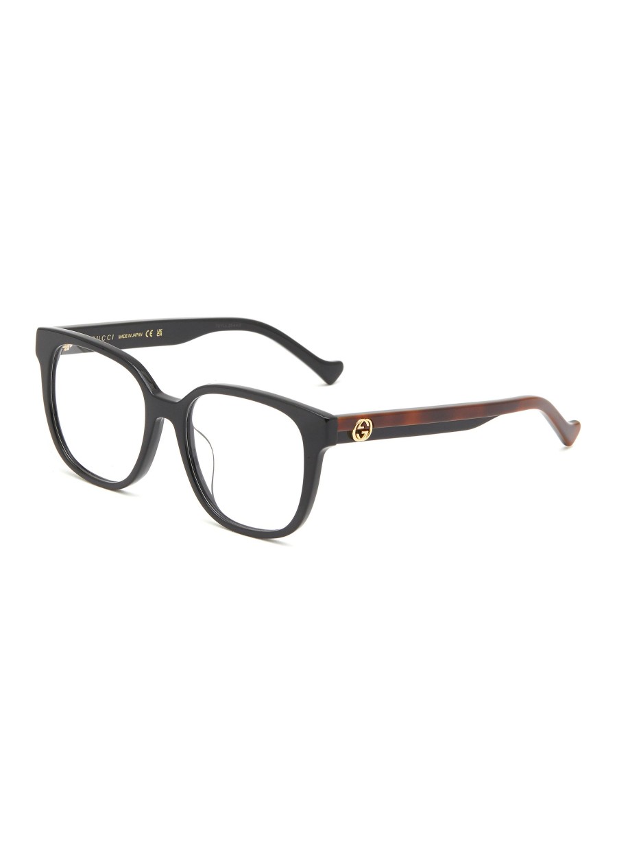 Women GUCCI Eyewear | Bicoloured Temple Acetate Optical Glasses