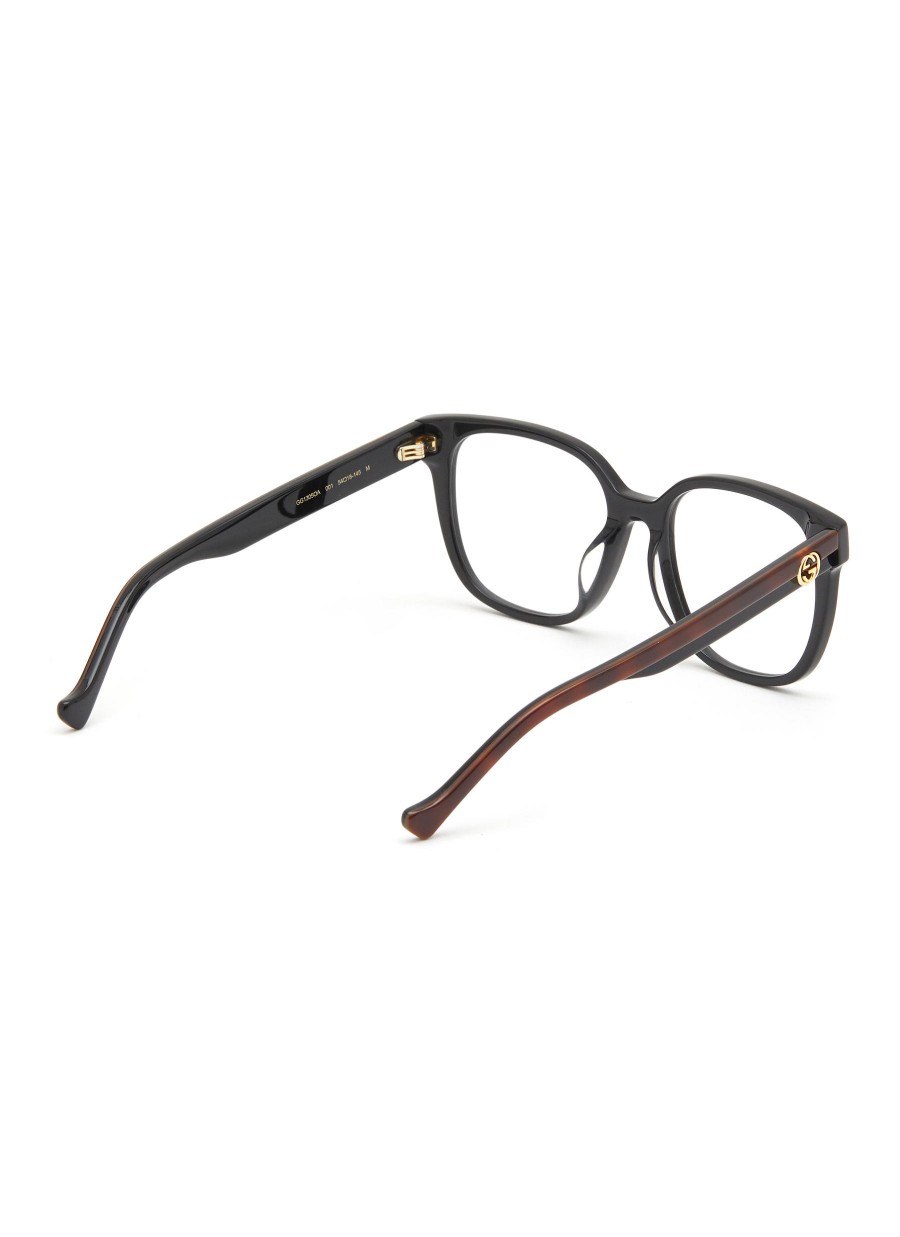 Women GUCCI Eyewear | Bicoloured Temple Acetate Optical Glasses