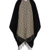 Women VALENTINO Scarves & Wraps | Toile Iconographe Fringed Wool Cashmere Silk Poncho