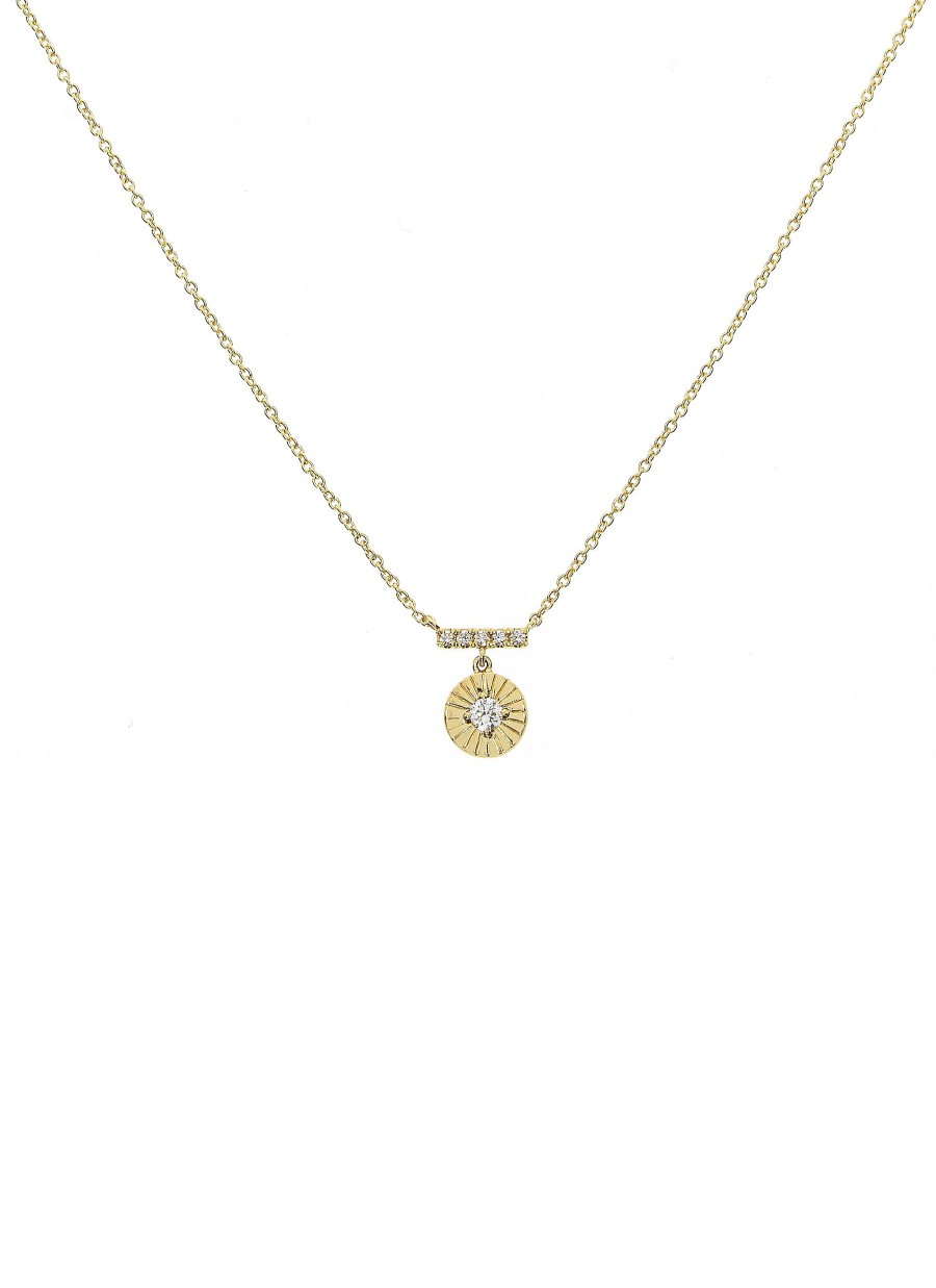 Women LC COLLECTION JEWELLERY Fine Jewellery | 18K Gold Diamond Pendant Necklace