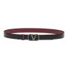 Men VALENTINO Belts | Vlogo Reversible Leather Belt