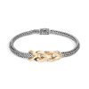 Women JOHN HARDY Fine Jewellery | Classic Chain Asli 18K Gold Sterling Silver Extra-Small Bracelet — Size Um