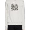 Men SAINT LAURENT Pullovers & Hoodies | Square Optique Graphic Hoodie