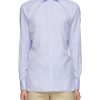 Men LUIGI BORRELLI NAPOLI Shirts | Spread Collar Cotton Twill Shirt