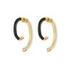 Women DEMARSON Fashion Jewellery | Luna Resin Half Hoop Earrings