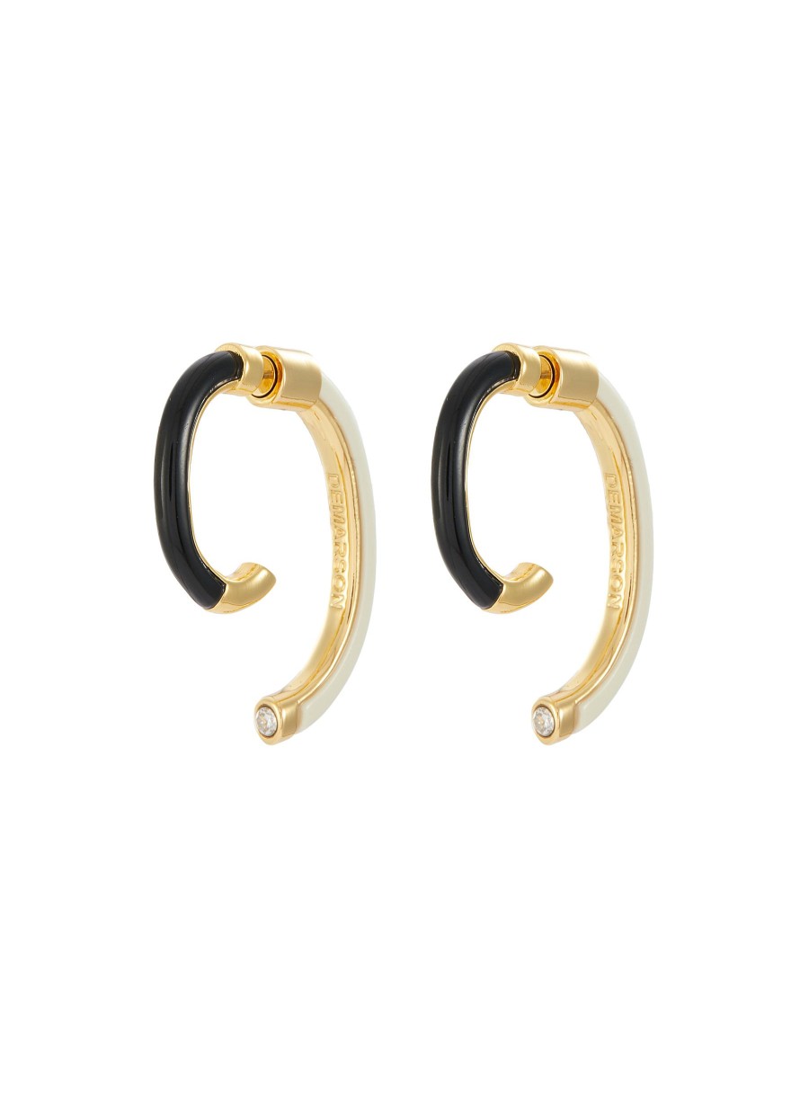 Women DEMARSON Fashion Jewellery | Luna Resin Half Hoop Earrings