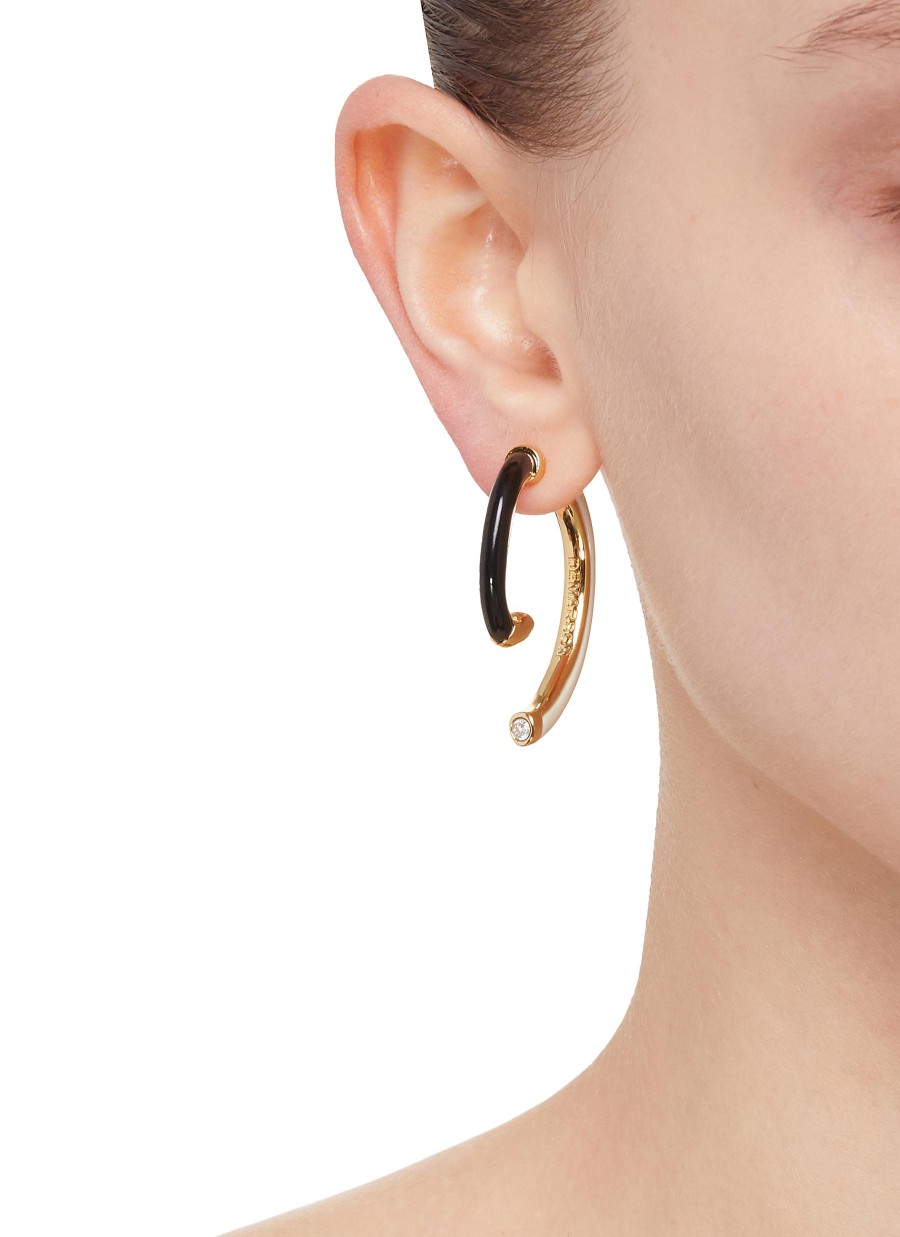 Women DEMARSON Fashion Jewellery | Luna Resin Half Hoop Earrings